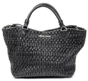 Miu Miu Crystal Chain Tote Handbag