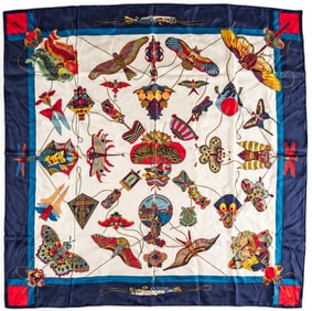 Hermes Soies Volantes Silk Scarf
