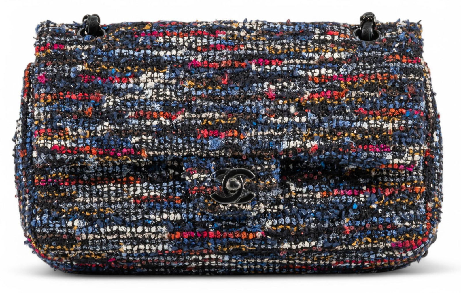 Chanel Tweed Double Flap 26 Shoulder Bag (1 of 14)