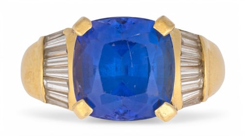 14K Tanzanite and Diamond Ring