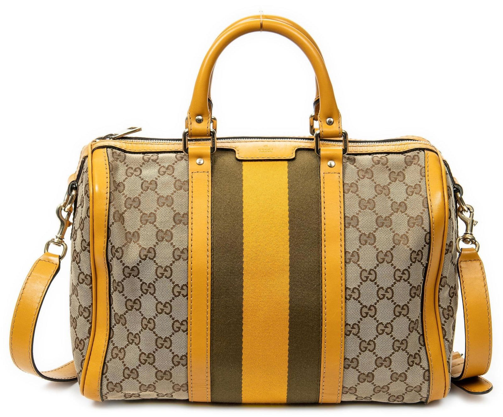 Gucci Web Boston Handbag (1 of 10)