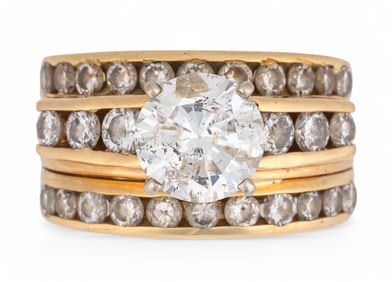 14K 1.79 ct Diamond Wedding Set
