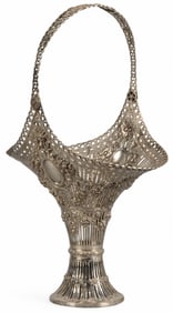 German .800 Fine Silver Pierced Basket