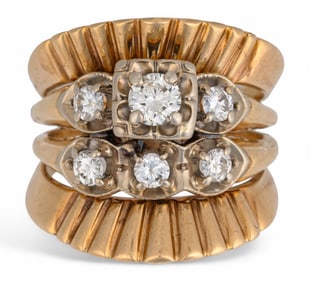 1940s 14K Diamond Ring