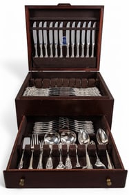"Grande Baroque" By Wallace Silversmiths Sterling Silver Flatware set