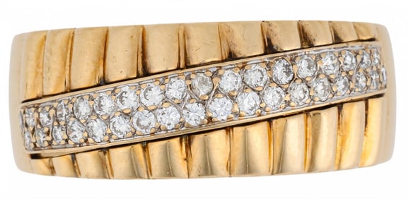 14K Mens Diamond Wedding Band