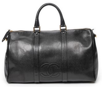 Chanel CC Timeless Medium Boston Travel Bag