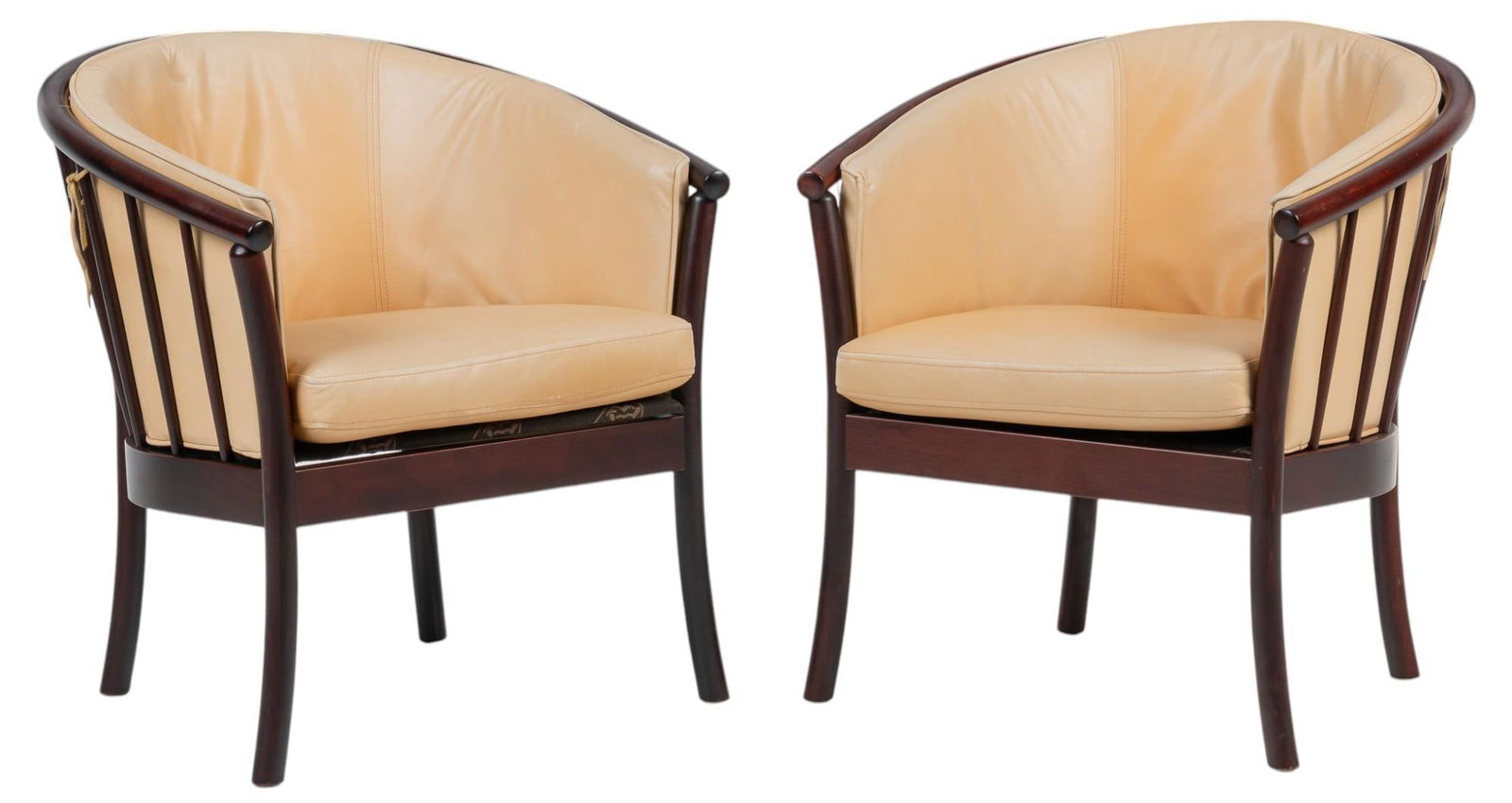 Pair of Hurup Mobler Mid-Century Barrel-Back Chairs (1 of 9)