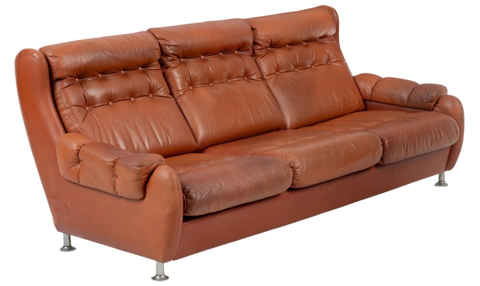 Danish Mid-Century Leather Sofa (1 of 11)