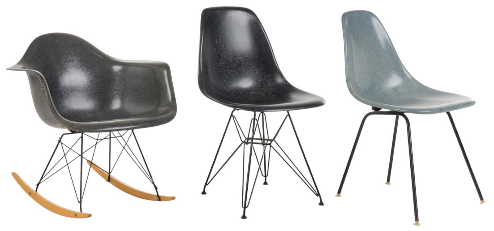 (3) Mid-Century Fiberglass Chairs (1 of 13)