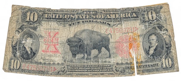 1901 Buffalo $10 Bill