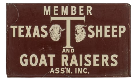 Texas Sheep and Goat Raisers Member Sign