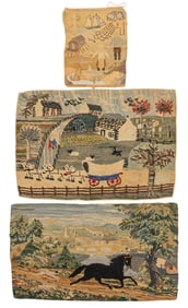 (3) Western Themed Tapestries