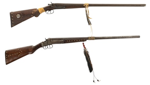 Pair of Native American Decorated C&R Firearms