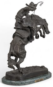 After Frederic Remington, "Bronco Buster"