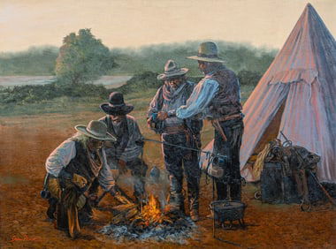 Doug Prine, Cowboy Campfire Scene