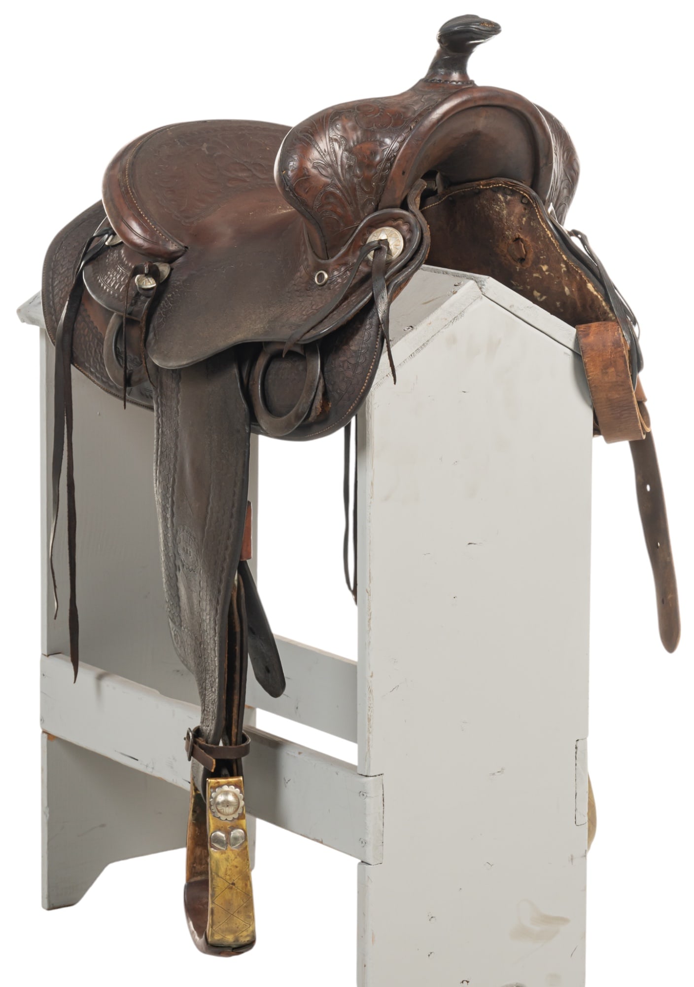M.L. Leddy Tooled Leather Saddle (1 of 8)