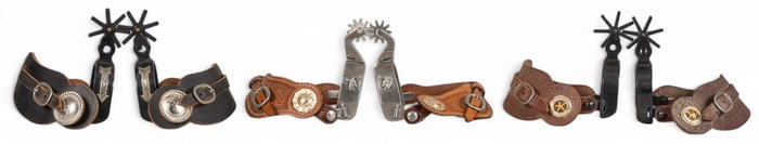 (3) Pairs of Contemporary Mexican Spurs