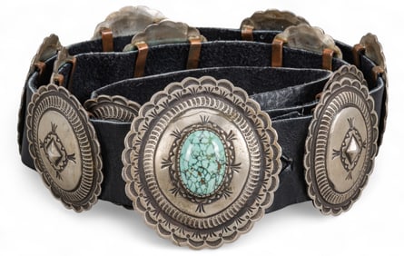 Sterling Silver Concho Belt