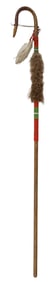 Plains Indian Bird Head Dance Cane
