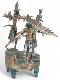 David Freeland, Jr., "Eagle Family" Sterling Kachina
