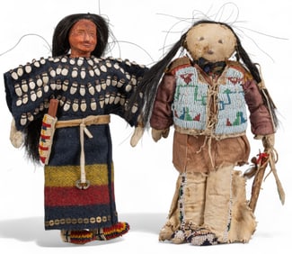 (2) Native American Dolls