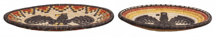 Pair of Hopi Coiled Baskets