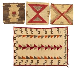 (4) Handwoven Southwestern Style Rugs