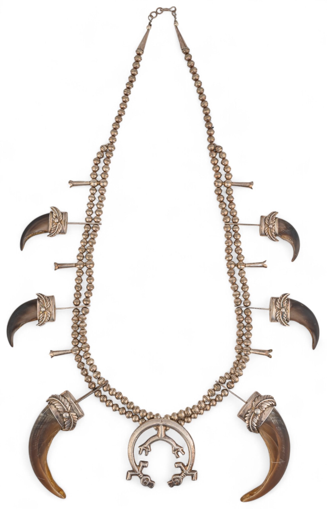 Sterling Silver Bear Claw Squash Blossom (1 of 7)