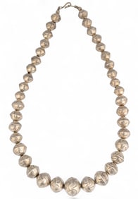 Sterling Silver Beaded Necklace