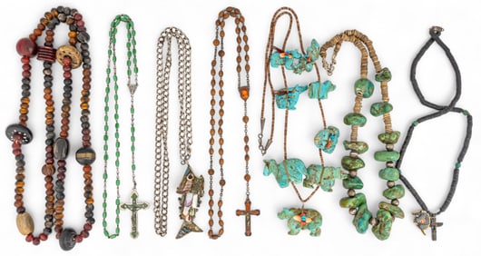 (7) Gemstone Necklaces