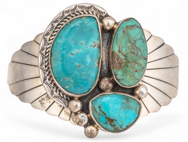 Sterling Silver Turquoise Cuff
