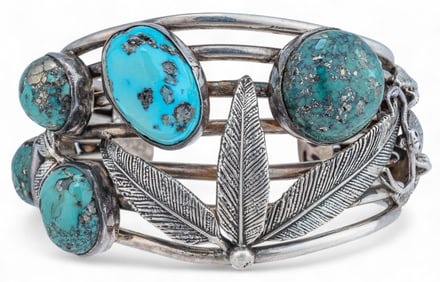 Sterling Silver Turquoise Cuff