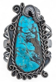 Sterling Silver Turquoise Cuff