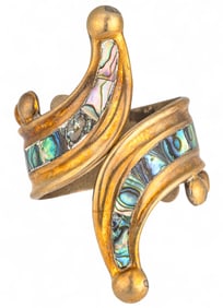 Mexican Mother of Pearl Hinged Cuff