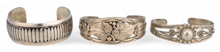 (3) Sterling SIlver Cuffs