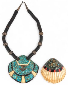 Pair of Shell Jewelry Pieces