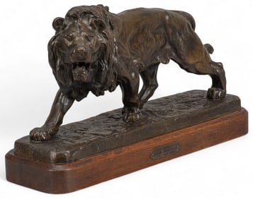 After Louis Vidal, Stalking Lion