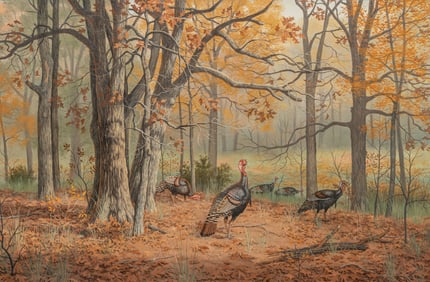 Judy Gibson, Turkeys in East Texas Woods