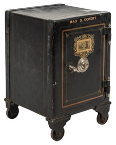 Historic Metal Safe, Fredericksburg, Texas, Circa 1910