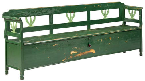 Painted Storage Bench