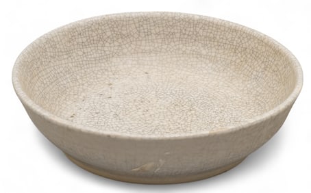 Harding Black, White Crackle Bowl, 1996