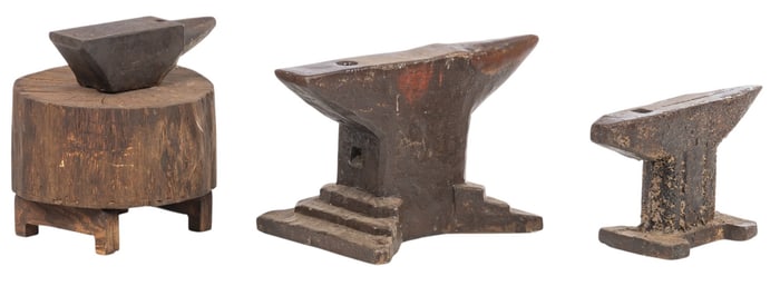 Three Vintage Anvils