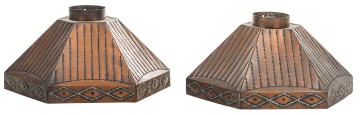 Pair of Studio One Copper Light Fixtures