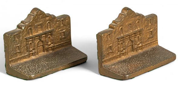 Pair of Bronze Alamo Bookends