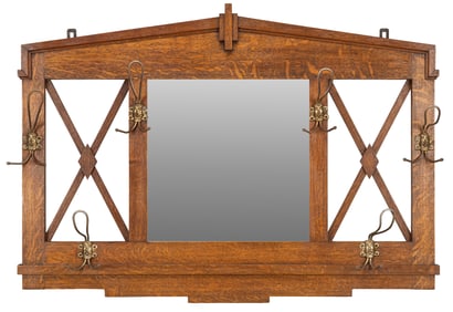 Mirrored Hat Rack