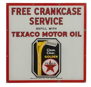 Texaco Porcelain Sign