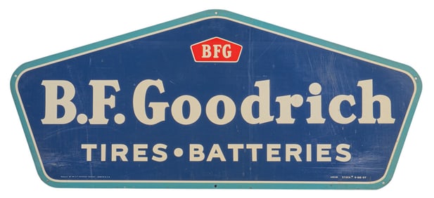 Vintage B.F. Goodrich Tires Metal Sign