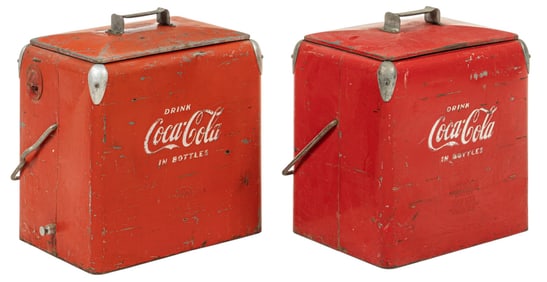 Pair of Vintage Coca-Cola Ice Chests