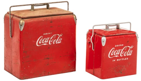 Two Vintage Coca-Cola Ice Chests